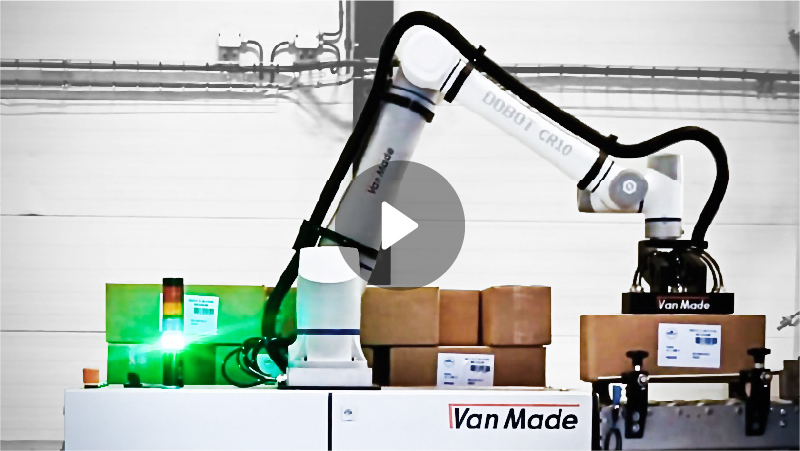 柔性碼垛,模塊化碼垛,協作機器人碼垛,快速部署,產線升級,越疆科技、多利是